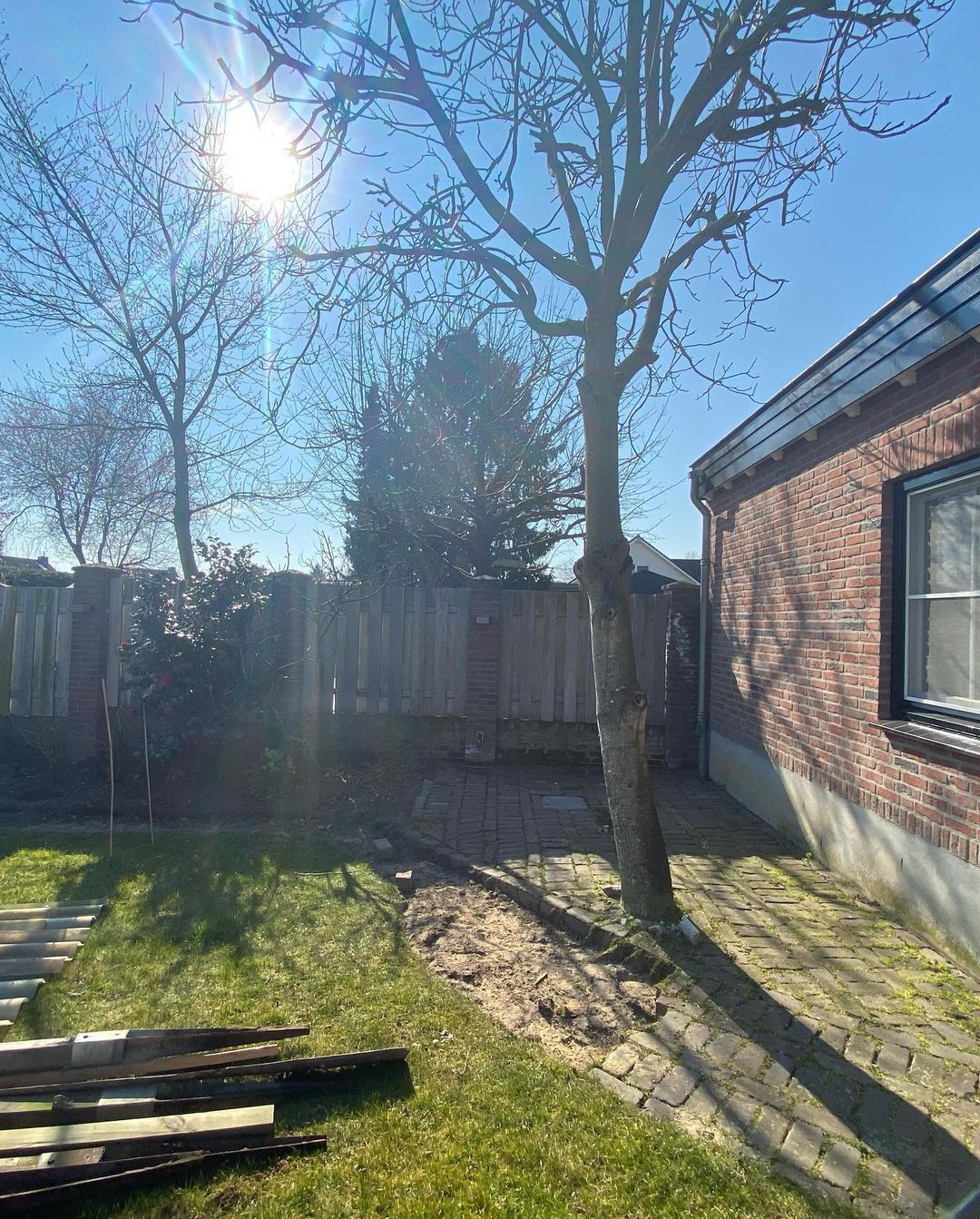 Eiken houten fietsenhok 1