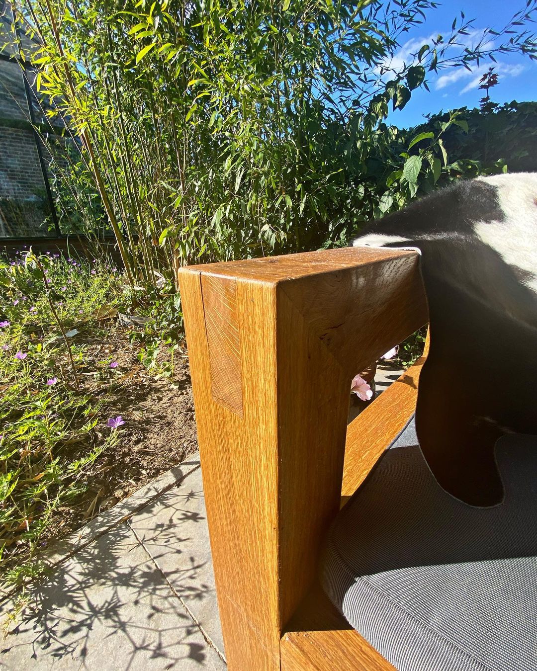 Eiken houten longue bank 1